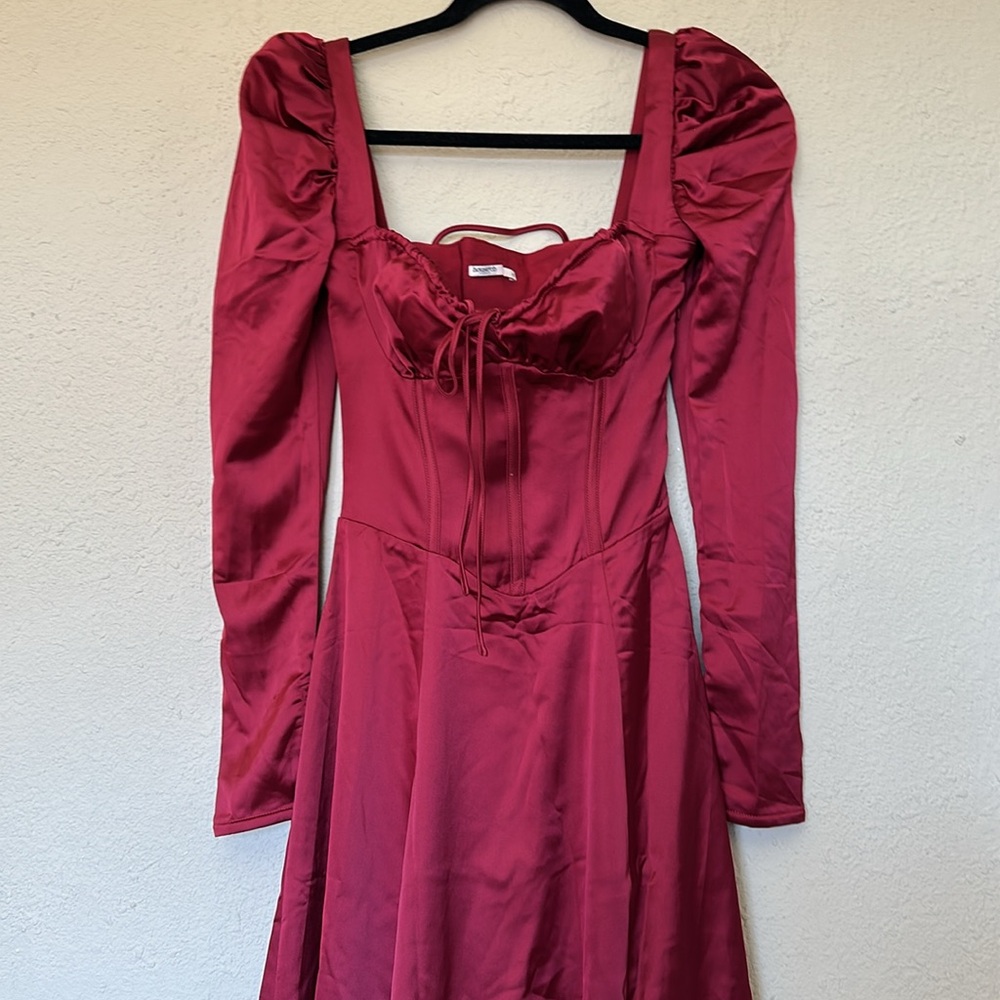 HOUSE OF CB 'Sebille' Ruby Corset Midi Dress NWOT size XS - Picture 10 of 13